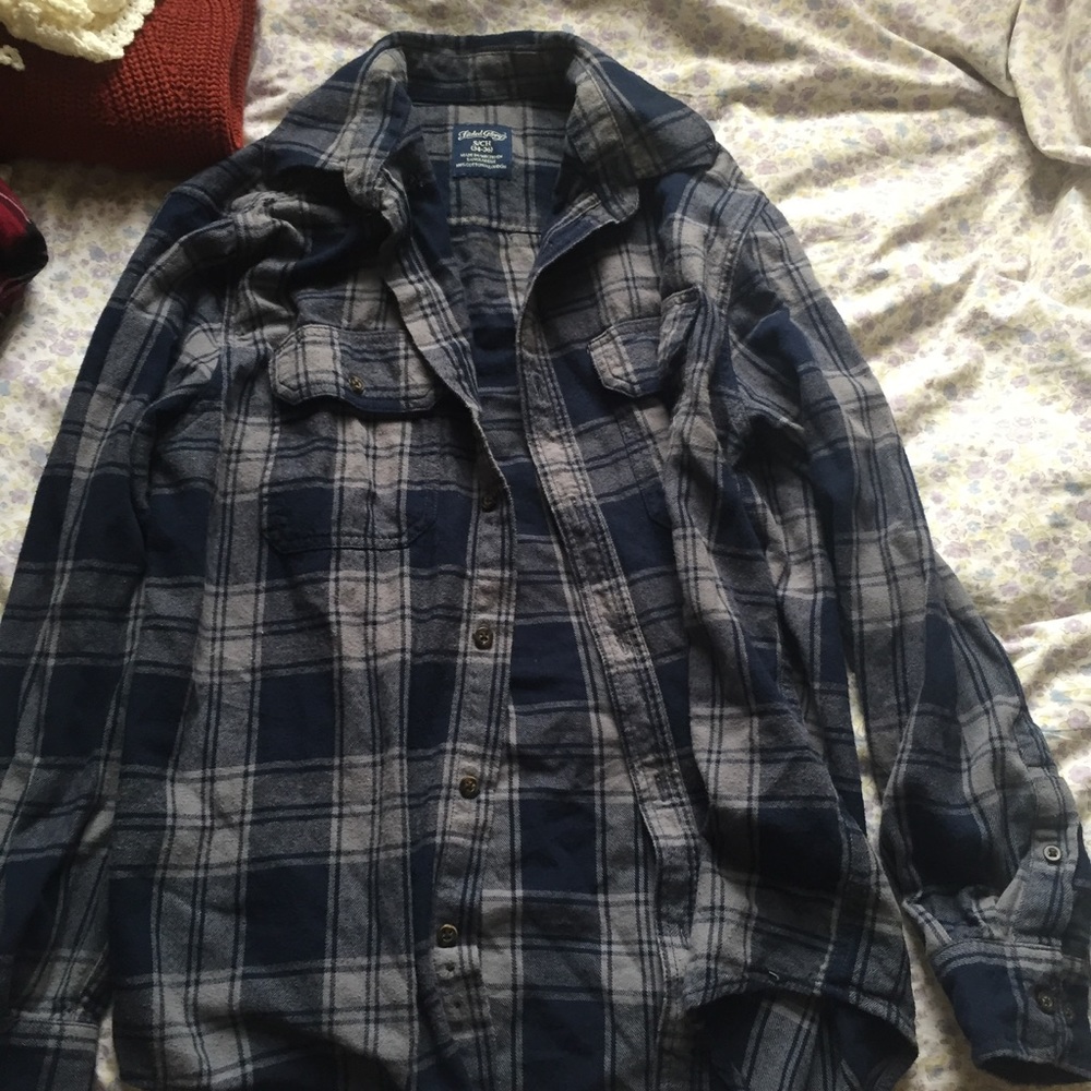 Plaid shirt, blue